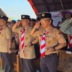 Kapolresta Pati Kombes Pol Andhika Bayu Adhittama hadiri kegiatan Upacara Hari Pramuka ke-63 bersama dengan Unsur Forkopimda Kabupaten Pati (14/8/2024)